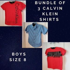 Calvin Klein Bundle – 3 Shirts Boys 8